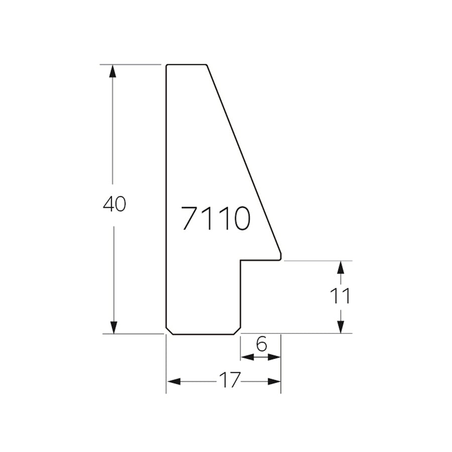 alfo. Orvieto 30x40 cm wit, houten fotolijst