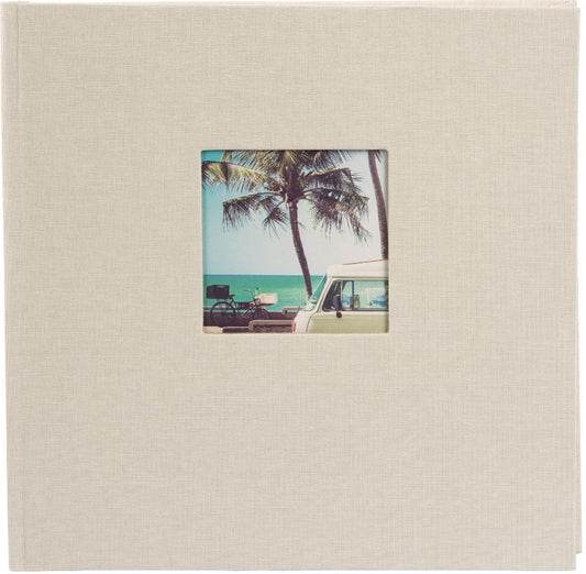 Goldbuch Bella Vista 25x25 cm zandgrijs, 60 witte pagina's, boekalbum