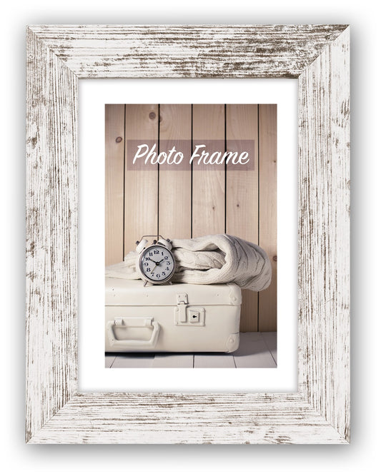 ZEP Nelson 6, 30x40 cm wit-vintage houten fotolijst