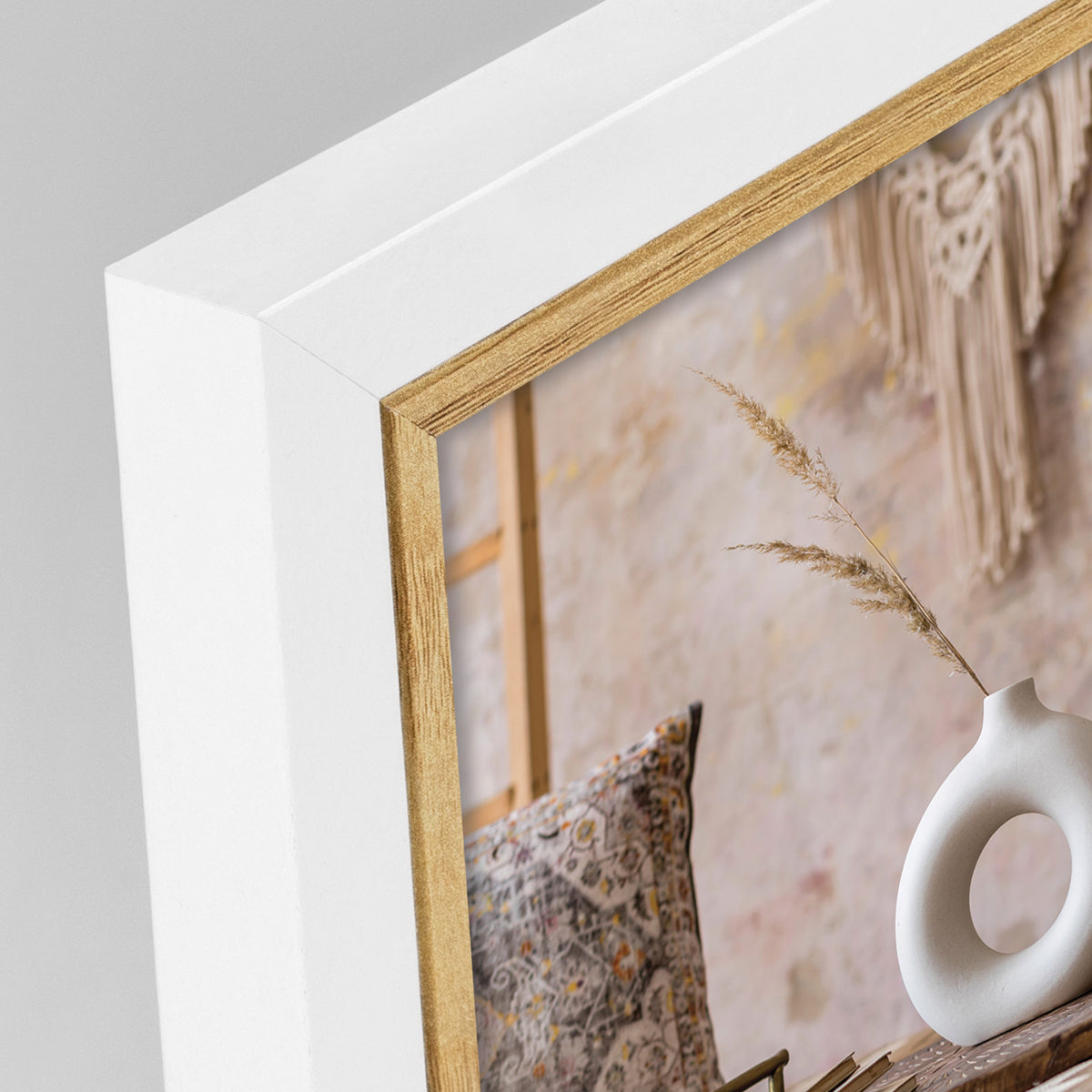 ZEP tafelfotolijst Ayas 2-voudig 10x15 cm Staand en liggend formaat, van hout