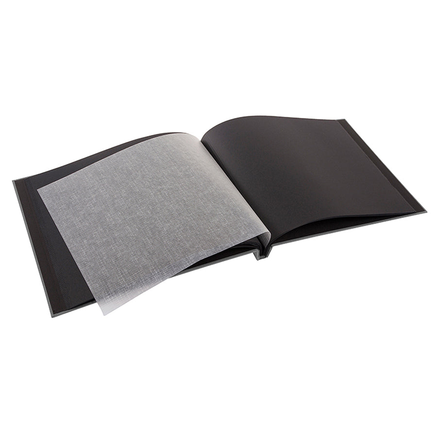 Goldbuch Bella Vista 39x31 cm, grijs met 40 zwarte pagina's, schroefalbum
