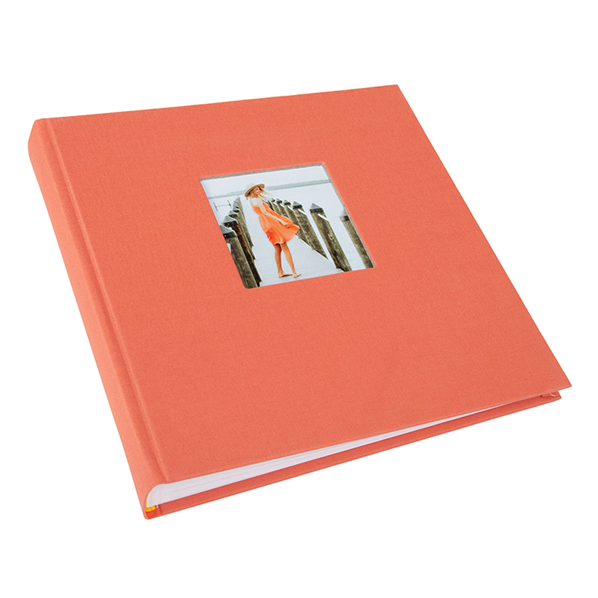 Goldbuch Bella Vista 25x25cm zalmroze, 60 witte pagina's, boekalbum
