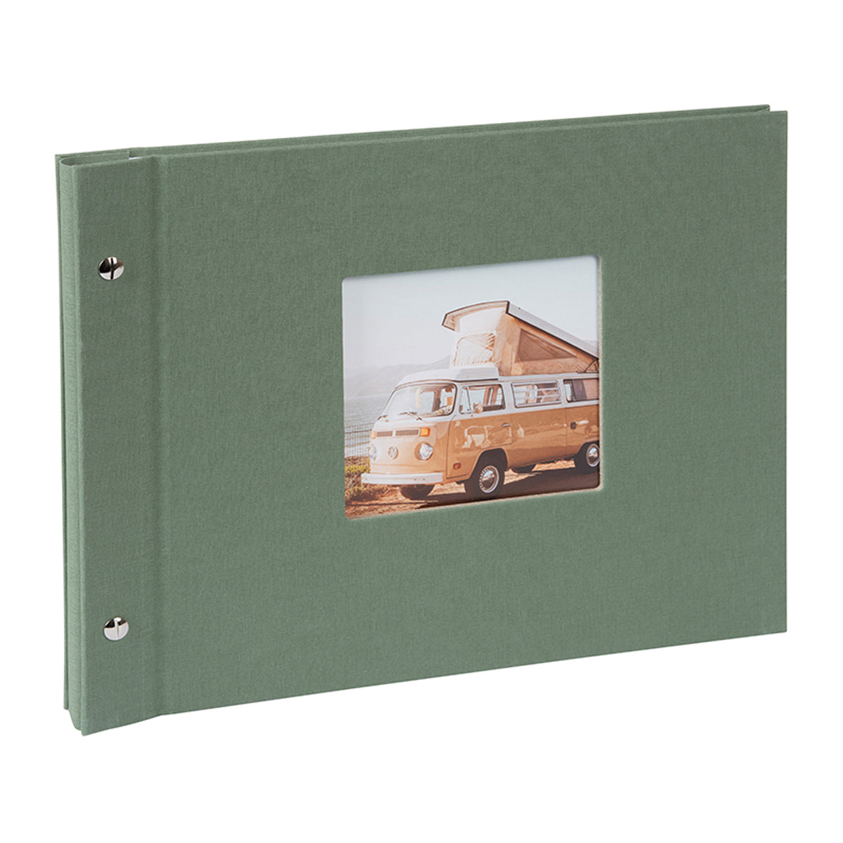 Goldbuch Bella Vista 30x25 cm, 40 witte pagina's, artisjokgroen, schroefalbum
