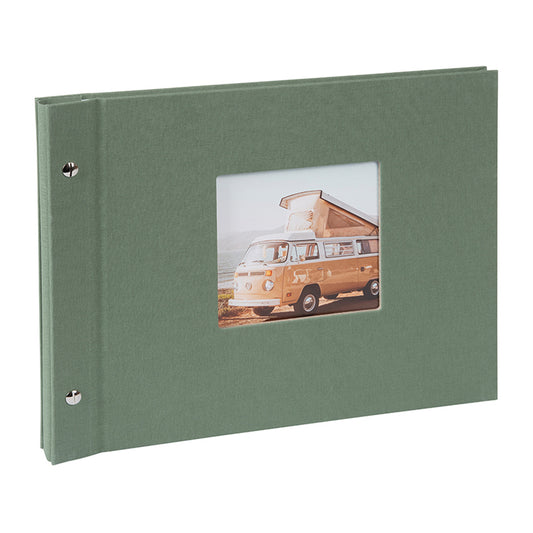 Goldbuch Bella Vista 30x25 cm, 40 witte pagina's, artisjokgroen, schroefalbum
