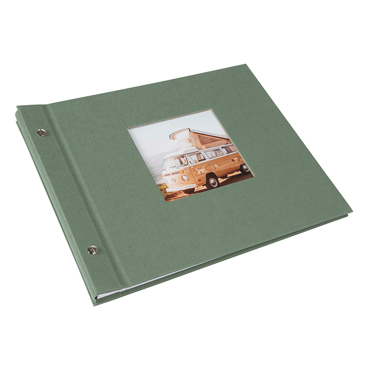 Goldbuch Bella Vista 30x25 cm, 40 witte pagina's, artisjokgroen, schroefalbum