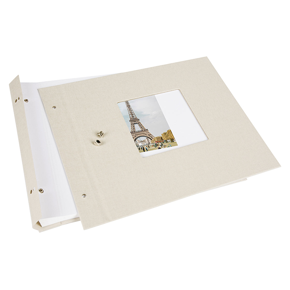 Goldbuch Bella Vista 30x25 cm, 40 witte pagina's, zandgrijs, schroefalbum