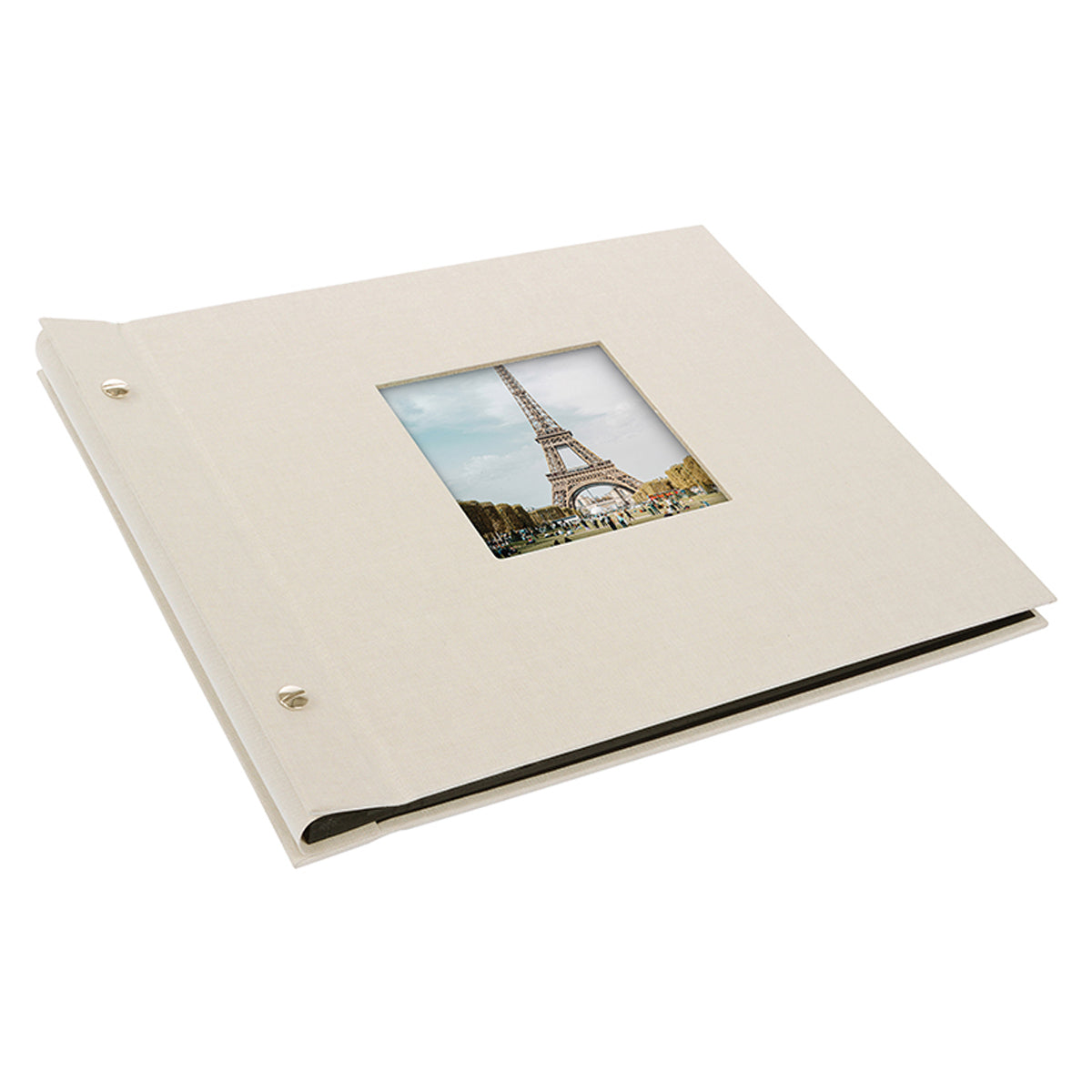Goldbuch Bella Vista 30x25 cm, 40 zwart pagina's, zandgrijs, schroefalbum