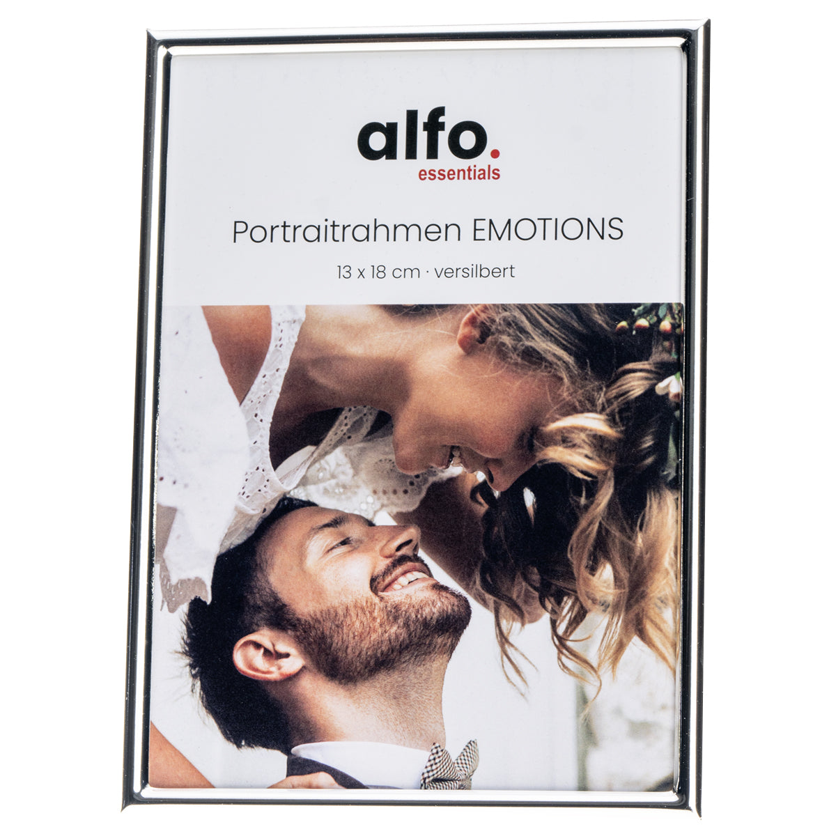 alfo. Emotions 13x18 cm glanzend zilver portretlijst
