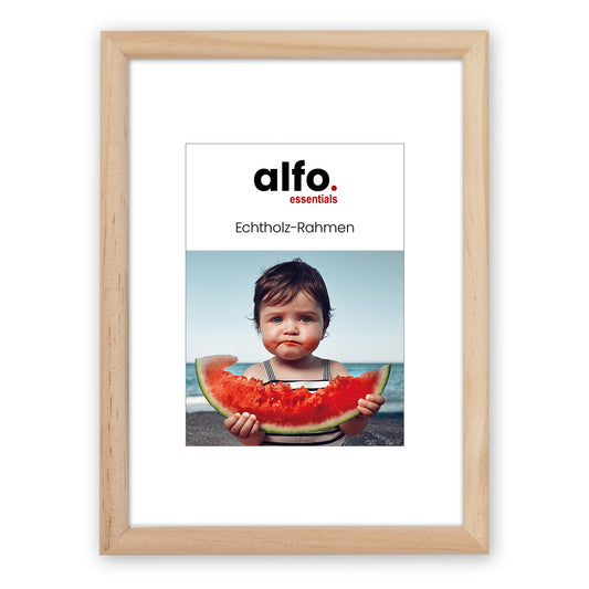 alfo. Rondo 20x30 cm naturel, houten fotolijst