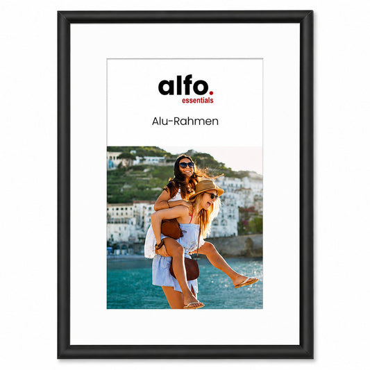 alfo. Tibet 20x30 cm zwart-mat, aluminium fotolijst
