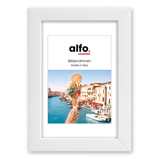 alfo. Amalfi 13x18 cm, wit houten fotolijst