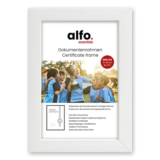 alfo. Amalfi A4, wit houten fotolijst