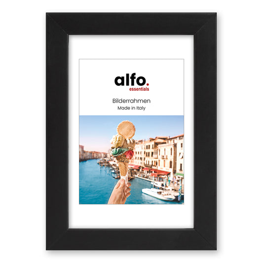 alfo. Amalfi 15x20 cm, zwart houten fotolijst
