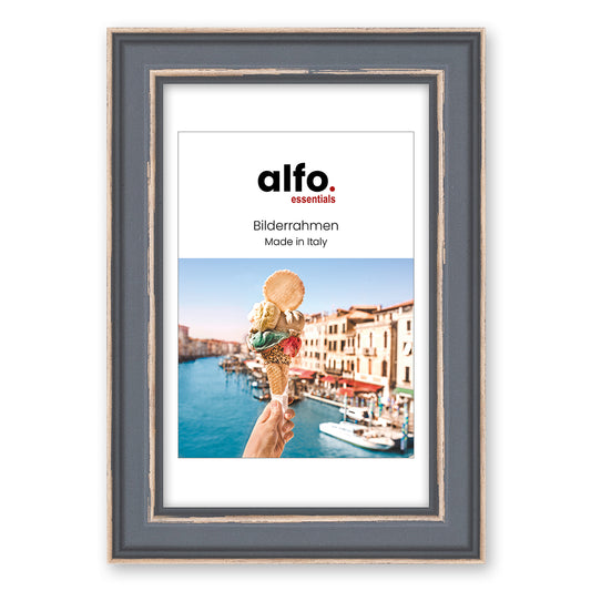 alfo. Florenz 20x30 cm antraciet, houten fotolijst