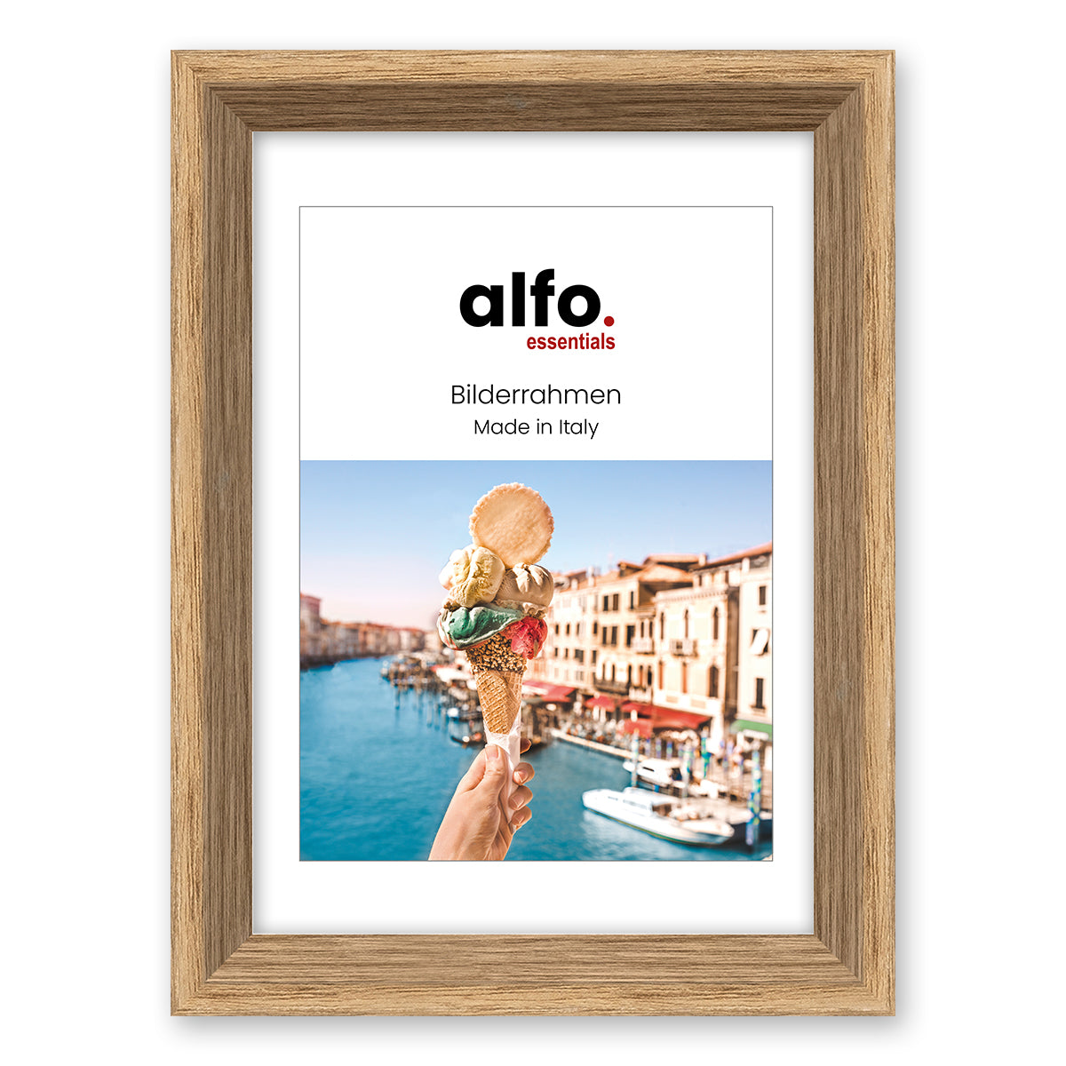 alfo. Orvieto 30x40 cm eiken, houten fotolijst