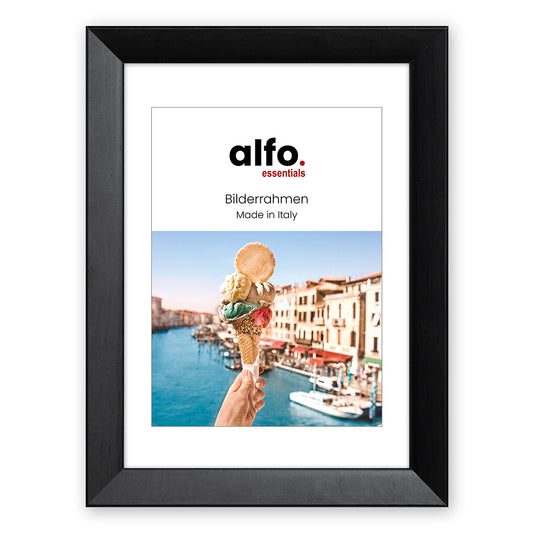alfo. Nina 13x18 cm zwart, houten fotolijst