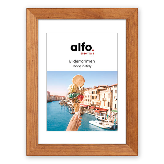alfo. Nina 13x18 cm bruin, houten fotolijst