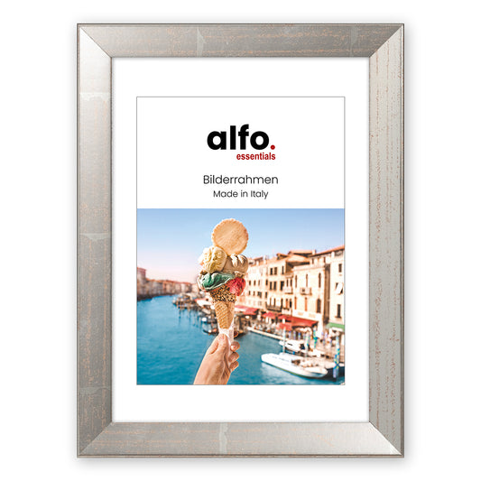 alfo. Nina 20x30 cm zilver, houten fotolijst