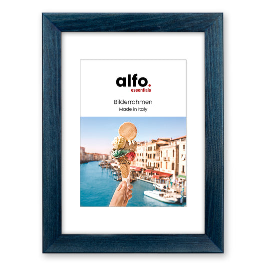 alfo. Nina 15x20 cm oceaanblauw, houten fotolijst