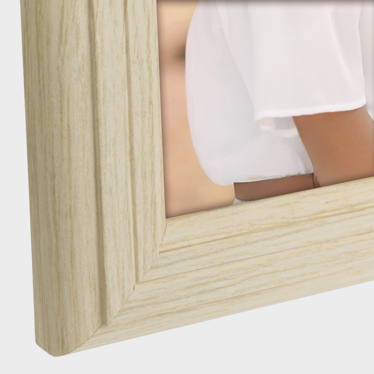 ZEP Valencia 13x18 cm, naturel, houten fotolijst om op te hangen en neer te zetten