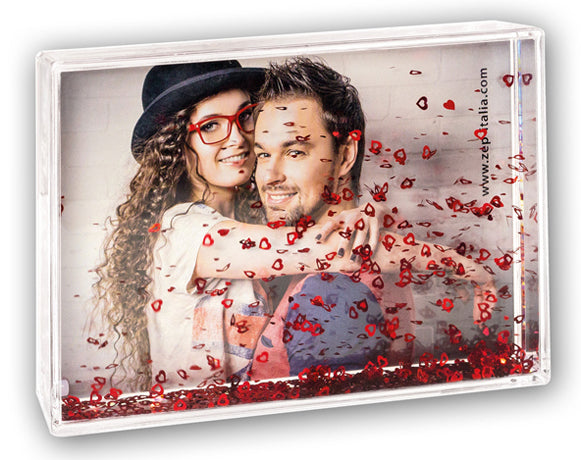 ZEP Shake Frame Heart 10x15 cm, 3D-fotolijst met rode hartjes