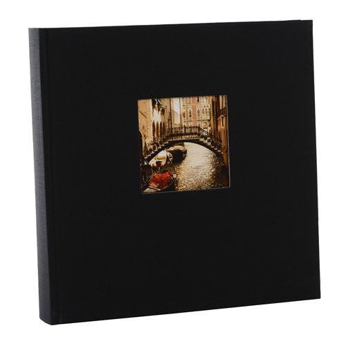 Goldbuch Bella Vista 25x25 cm zwart, 60 witte pagina's, boekalbum