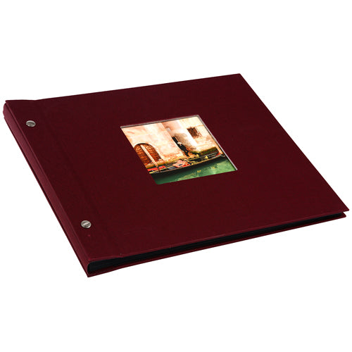 Goldbuch Bella Vista 30x25 cm, bordeaux met 40 zwarte pagina's