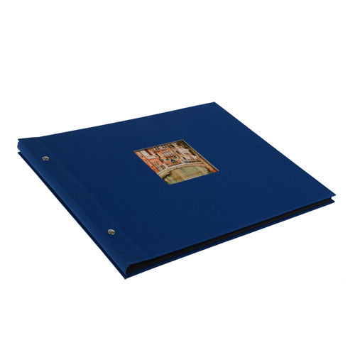 Goldbuch Bella Vista 30x25 cm, blauw met 40 zwarte pagina's