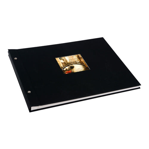 Goldbuch Bella Vista 30x25 cm, zwart 40 witte pagina's, schroefalbum