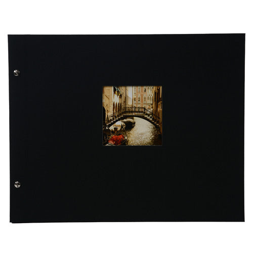 Goldbuch Bella Vista 39x31 cm, zwart, 40 witte pagina's, schroefalbum