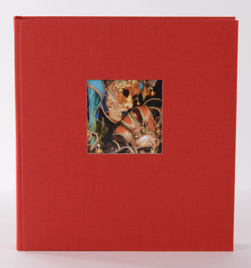 Goldbuch Bella Vista 25x25 cm rood, 60 witte pagina's, boekalbum