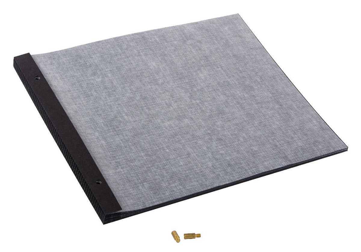 Goldbuch Navulblok 29x24 cm, 30 zwarte pagina's voor Schroefalbums